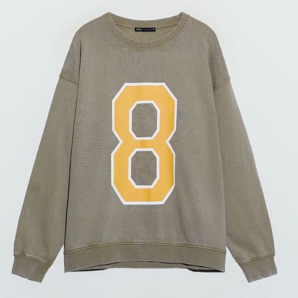 Zara Washed Vintage look Sweatshirt Size L - Picture 5 of 10